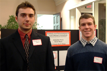 Wabash students presenting their research