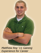 Roy '11 Finds Career-Building Experience at Wabash