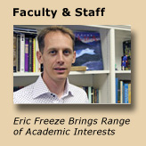Freeze Has Wide Range of Academic, Personal Interests