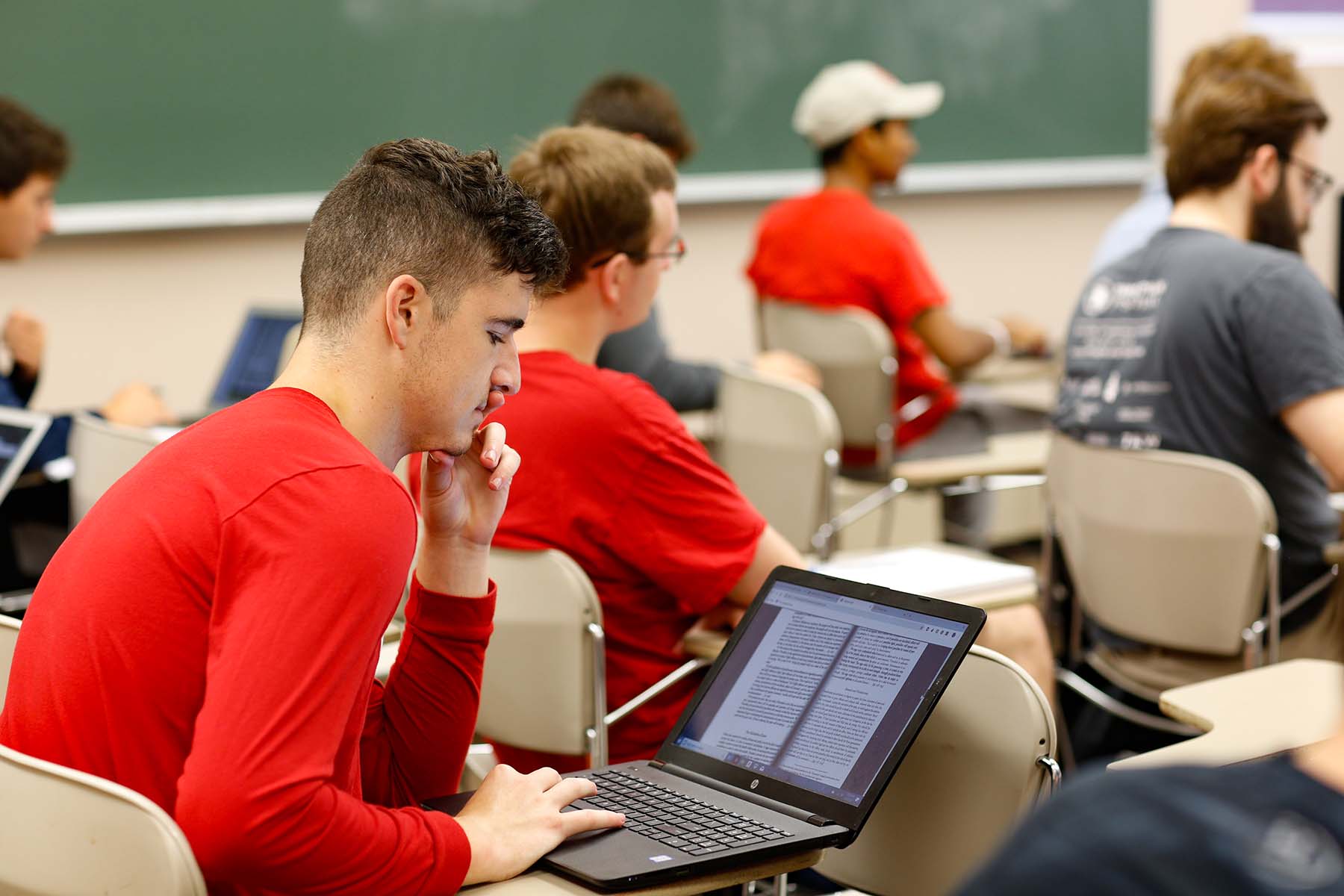 students in class