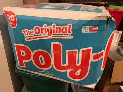 20 lb unopened box of Polyfil stuffing