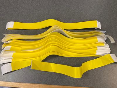 FOUND: yellow wristbands