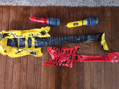 Free - inflatable guitars and microphones
