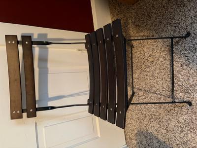 Dark Wood Folding Chair—$10