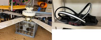 Free light fixture/ceiling fan