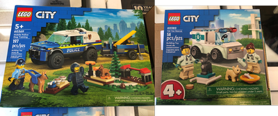 New in box - Lego City Police and Vet Rescue Sets