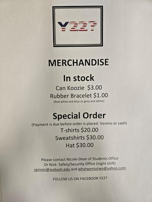 Y22? Information from Chapel Talk