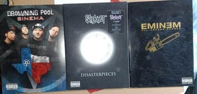 3 pack DVDs Slipknot, Eminem & Drowning Pool