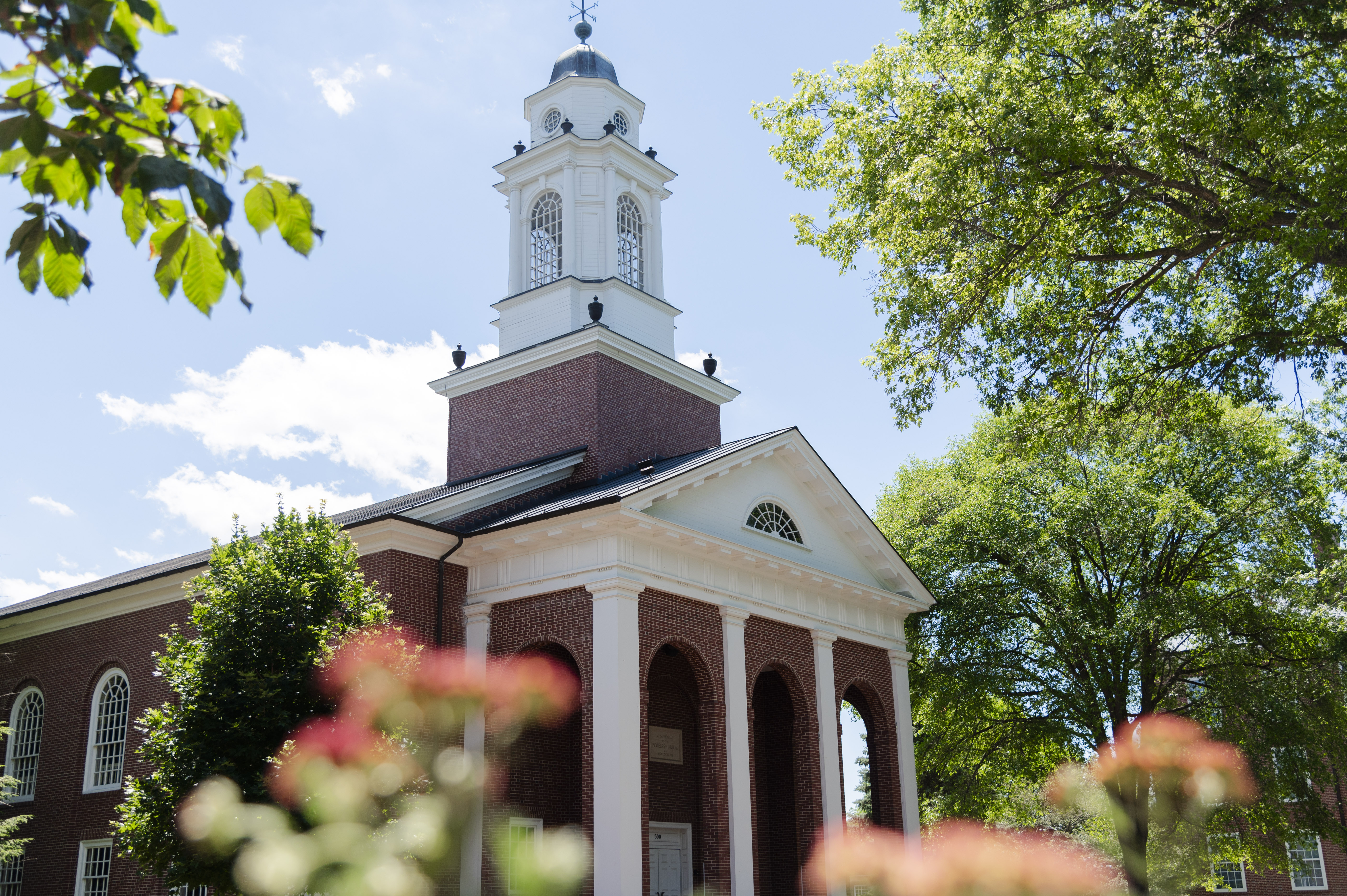 Pioneer Chapel in the springtime.