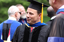 Dr. Feller at Commencement