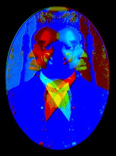 Antonio McAfee, Muse Studies (Crackling) #1, 16” x 20”, Archival Photographic Print, 3D image with 3D Glasses