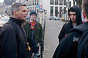 Prof. Redding with Immersion Learning students
