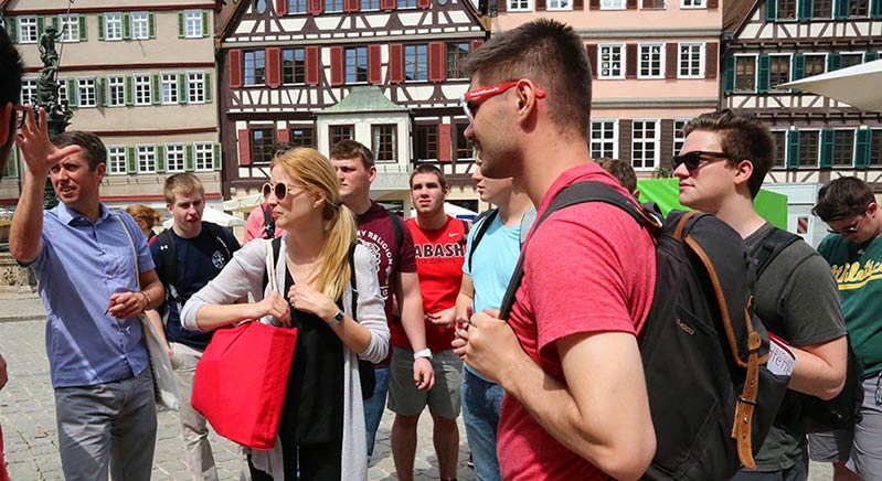 Students studying in Germany.