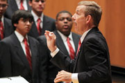 Director of the Wabash Glee Club, Dr. Richard Bowen