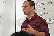 Student during field work.