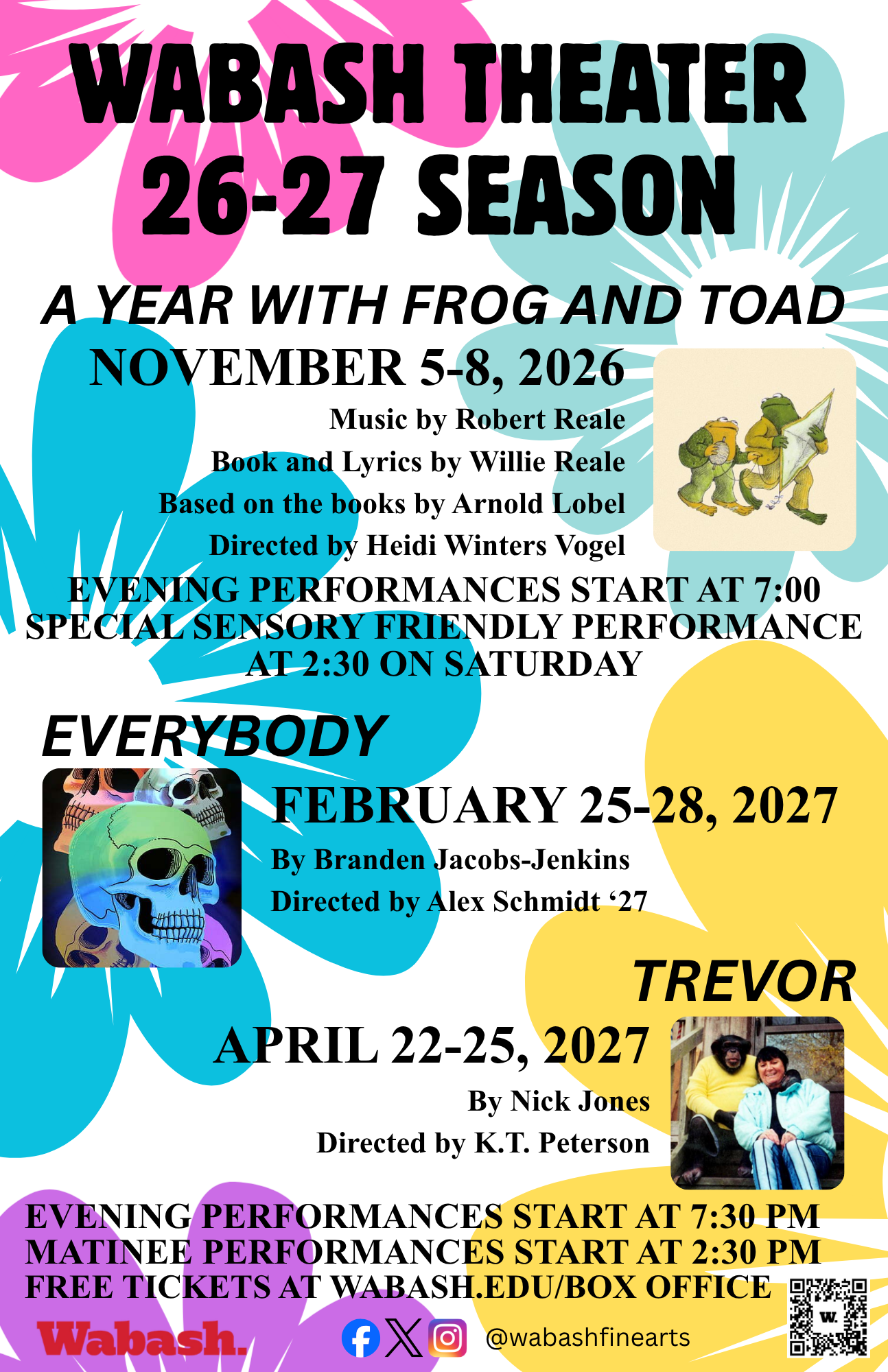 Wabash Theater Season Poster: 2025-2026