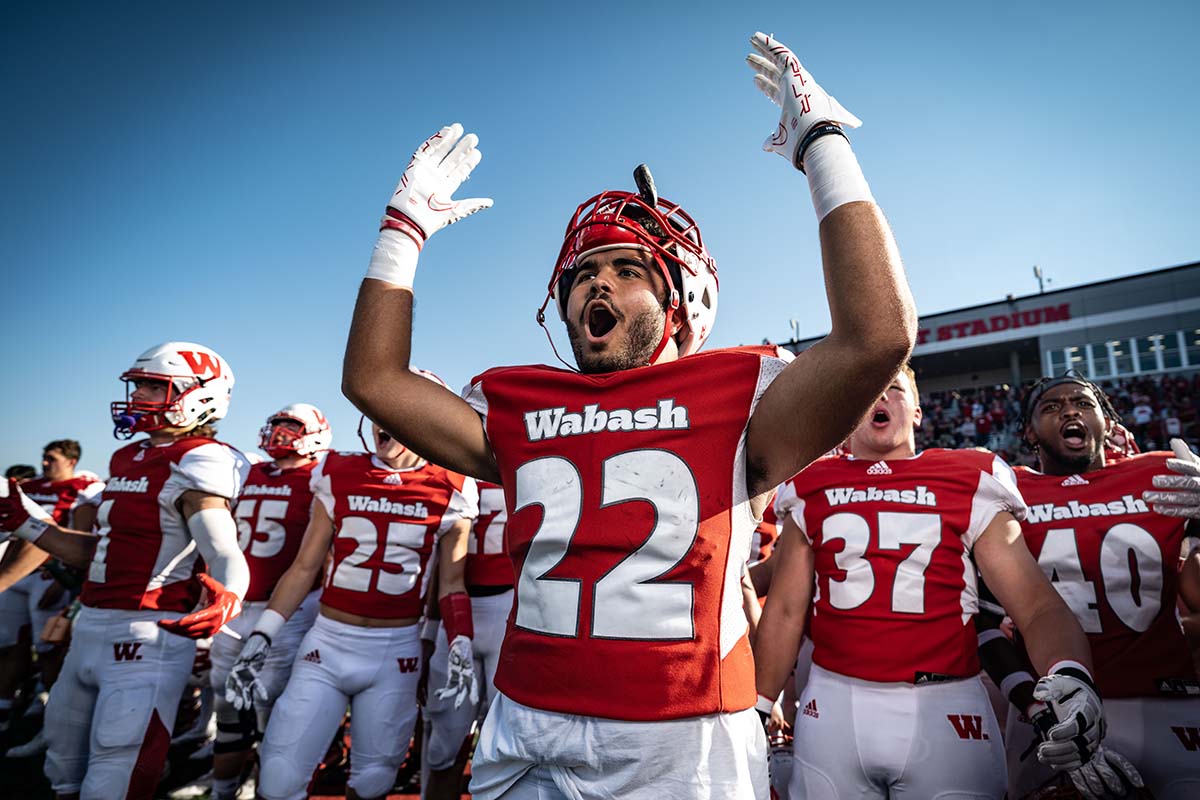 photo of Wabash students at a game
