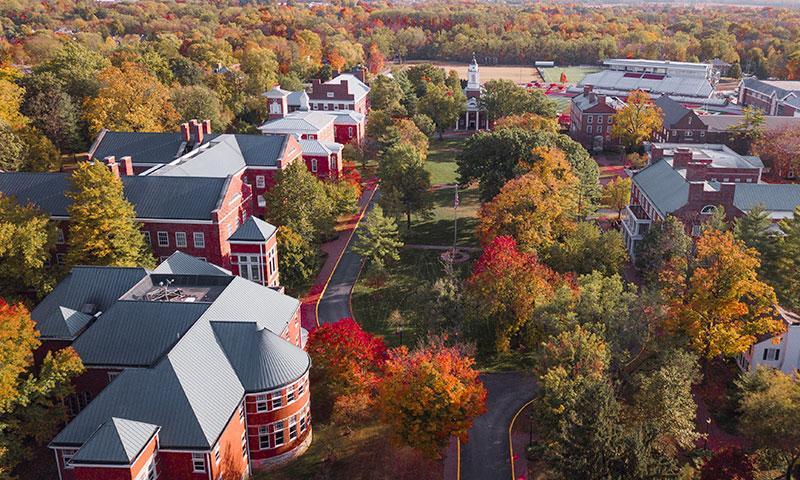 Wabash College campus aerial