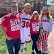 Family showing Day of Giving pride for Wabash College
