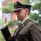 ROTC student at Wabash receives commission prior to Commencement