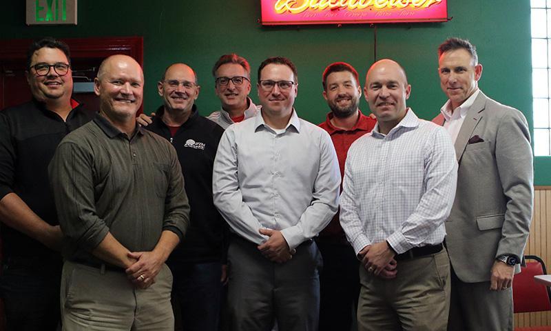 group photo of Wabash alumni and football officials