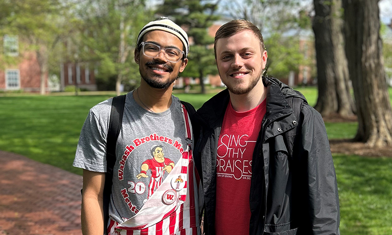 The Class of 2025 Wabash College Commencement Speakers, Luis Rivera and Logan Weilbaker.