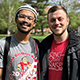 The Class of 2025 Wabash College Commencement Speakers, Luis Rivera and Logan Weilbaker.