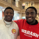 The Class of 2026 Wabash College Commencement Speakers, Quinn Sholar and Precious Ainabor.