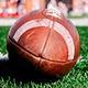 A football on the sideline