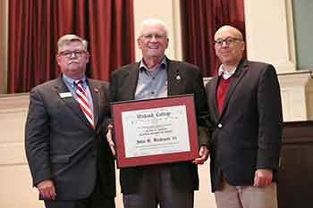 JB Bachman '61 received the Frank W. Misch Alumni Service Award