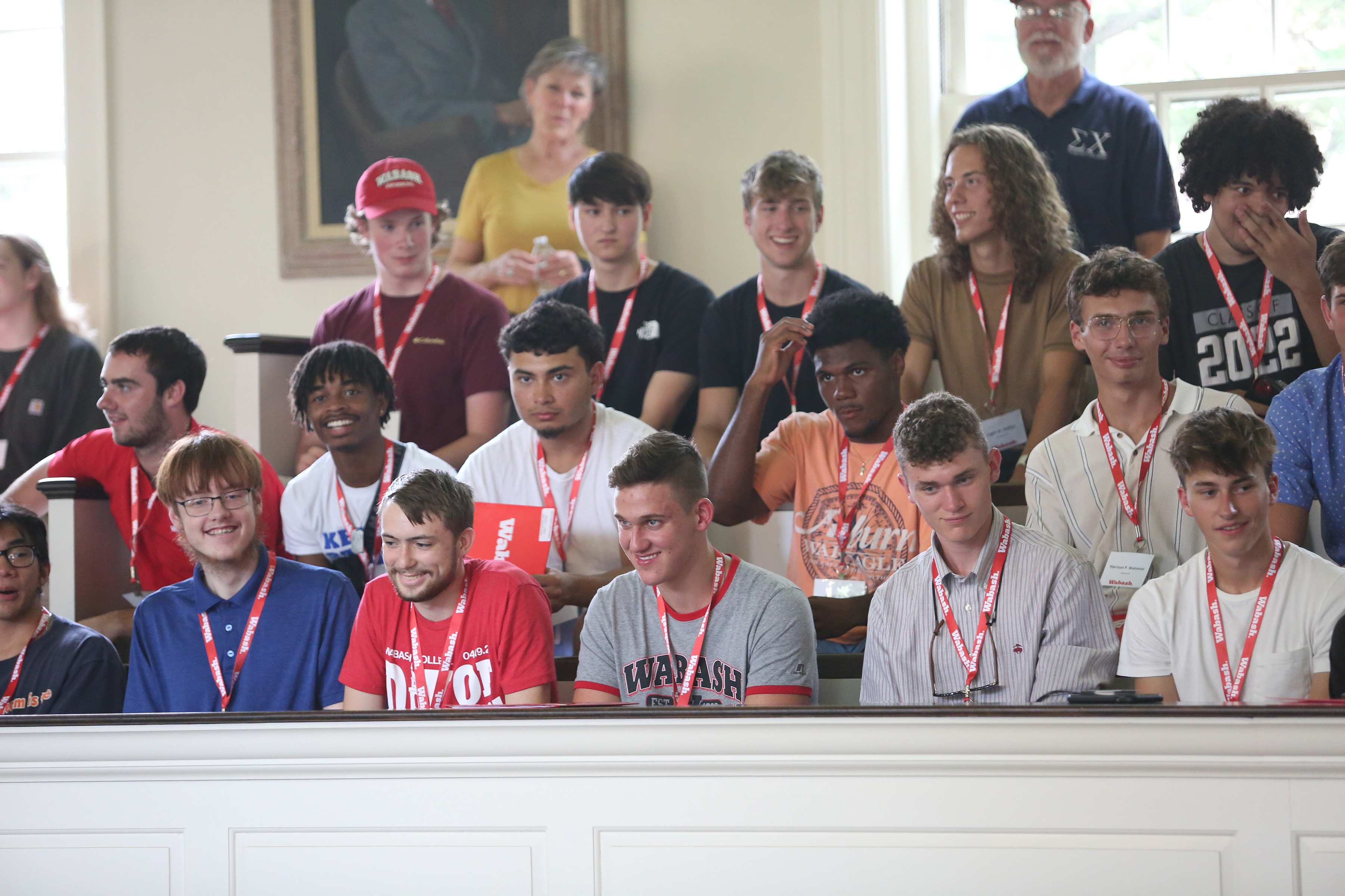 The Class of 2026 was rung in by President Feller in Pioneer Chapel in August 2022.