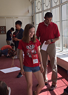 Professor Todd McDorman leads a group decision making workshop.