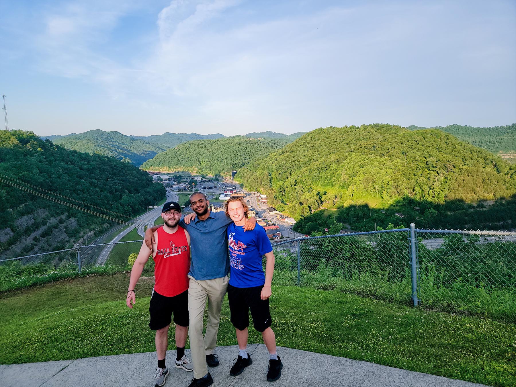 Kody Witham (far left), Don Silas and Thomas Gastineau