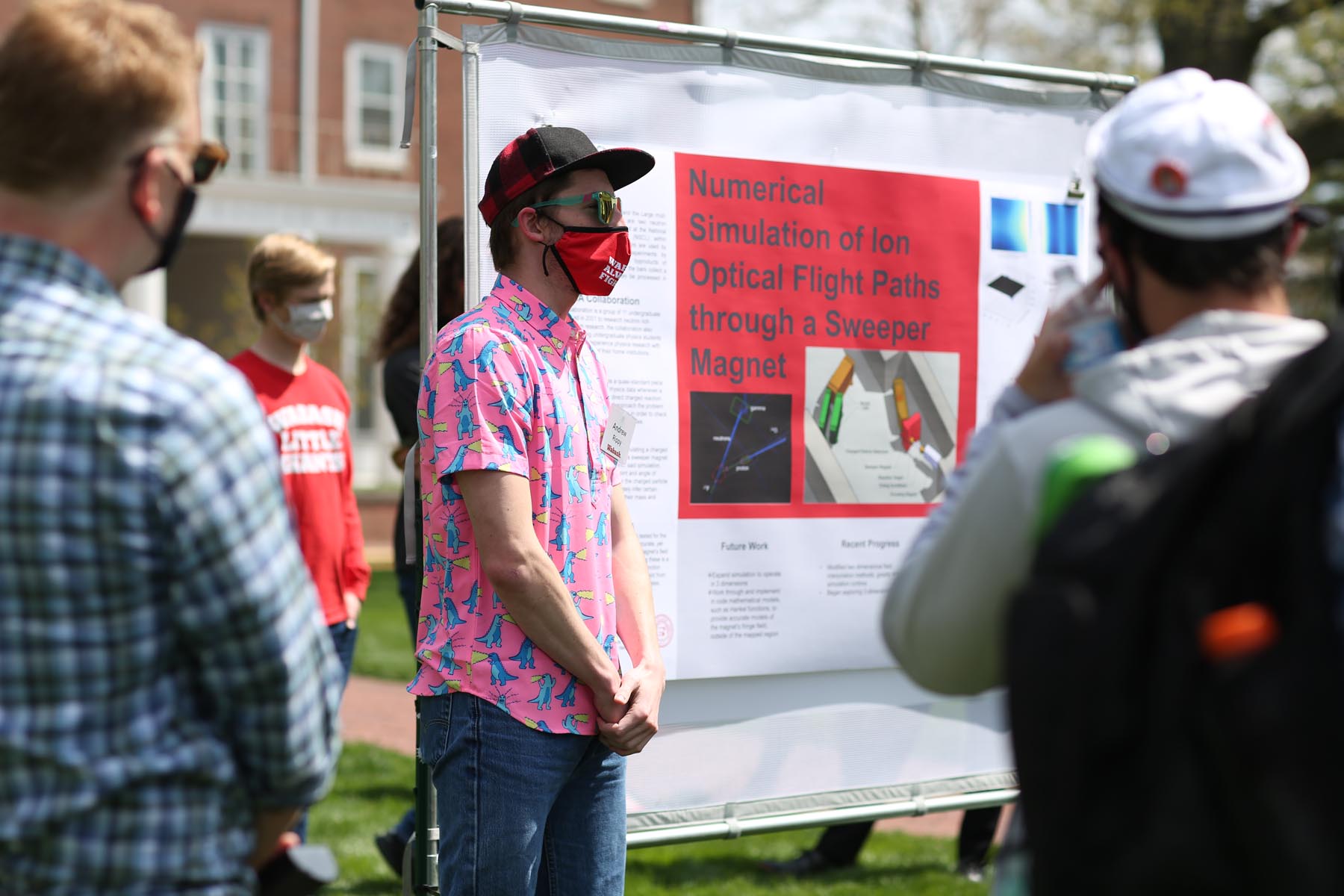 Andrew Rippy ’22 presents during last year’s 21st Celebration of Student Research, Scholarship, and Creative Work. 