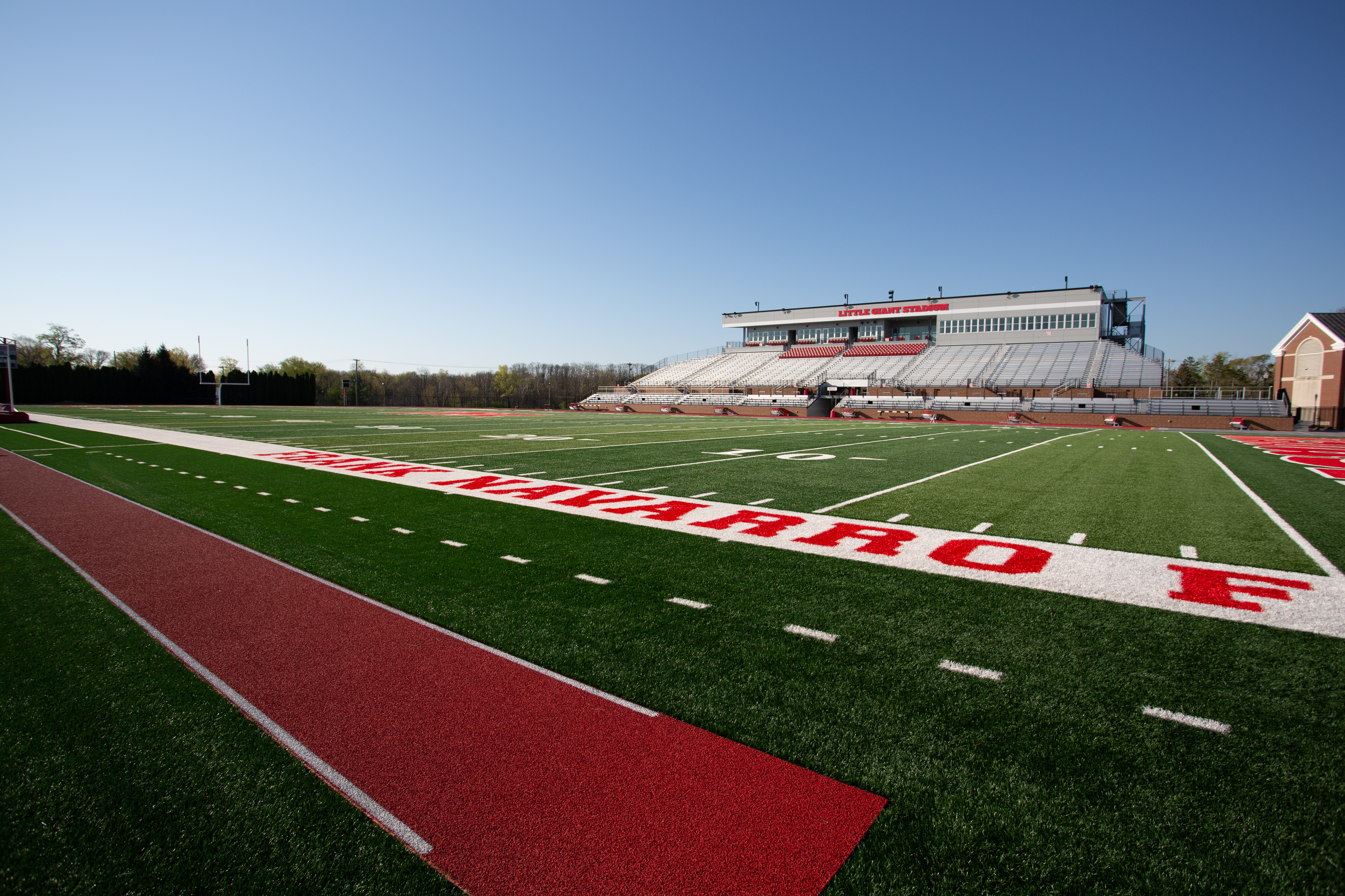 The eclipse viewing party took place April 8 at Little Giant Stadium.