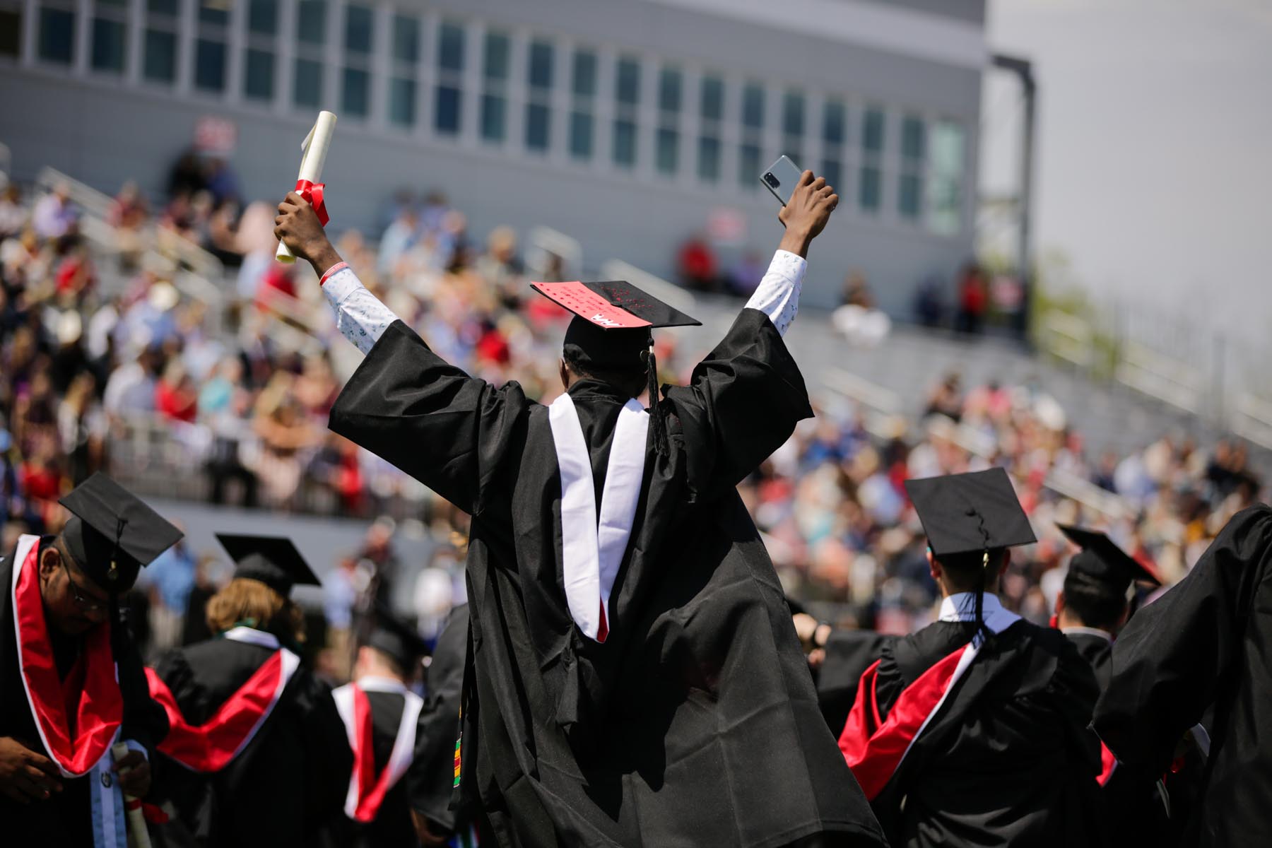 The Class of 2022 will be led through the Senior Arch after the ceremony as the newest graduates of the College. 