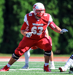 Left guard Mark Caster '24