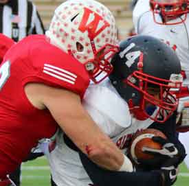 Scola with one of his 8 tackles.