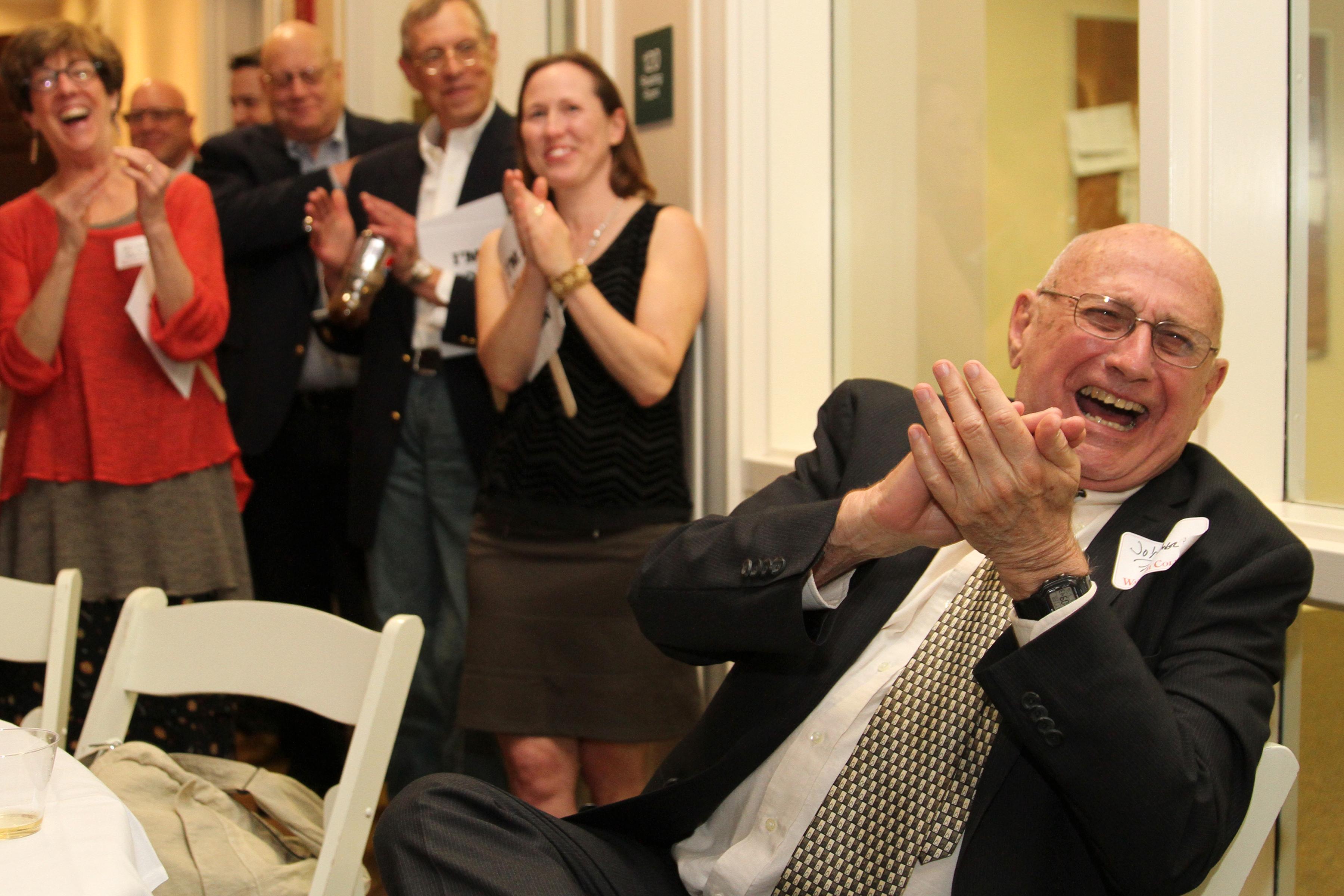 John Fischer at his retirement reception