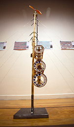 'The Wind Clock,' one of Whited's kinetic creations.