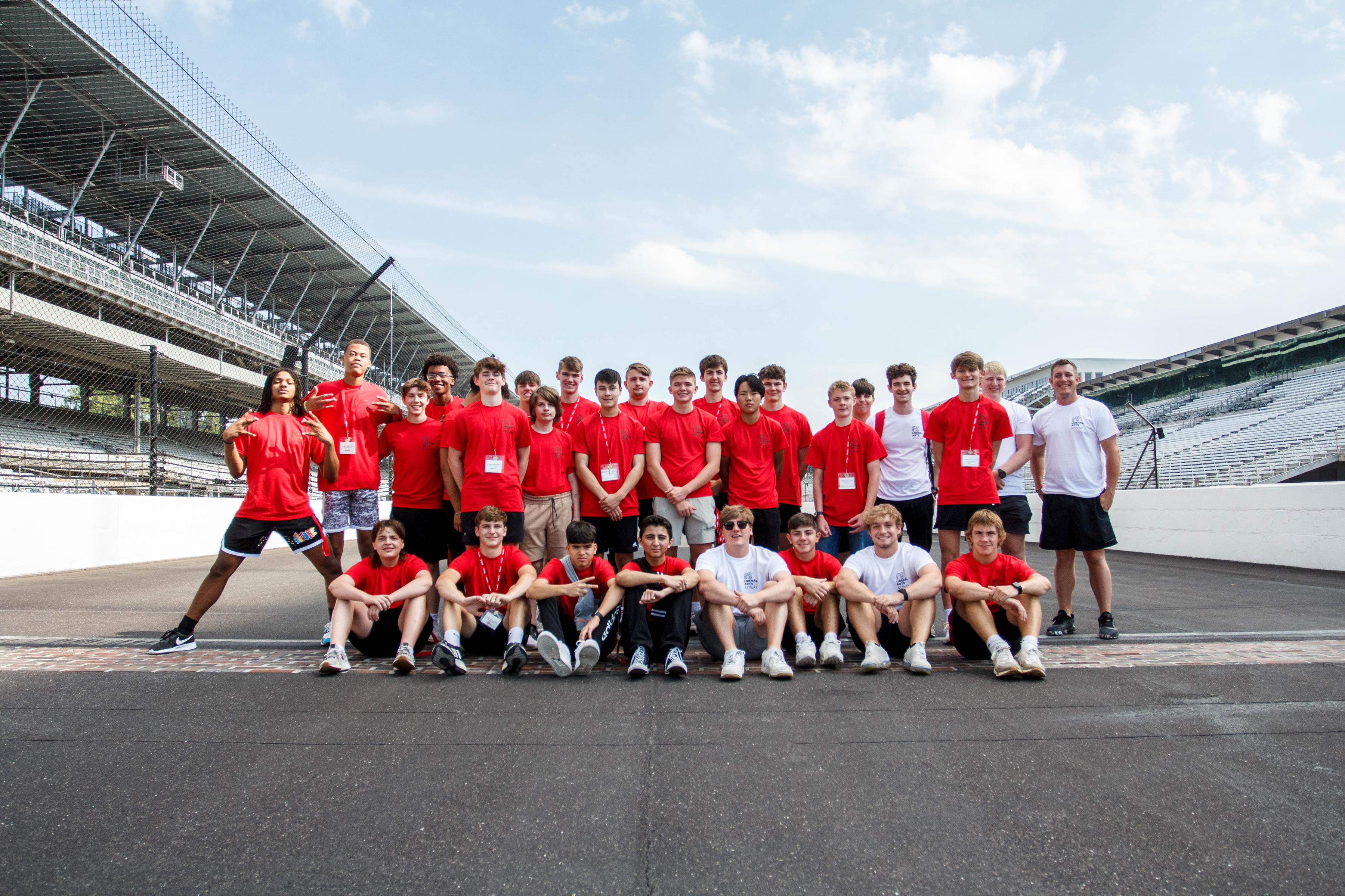 Liberal Arts at Play students participated in two days of immersion trips around Indianapolis, which included a special visit to the Indianapolis Motor Speedway. 