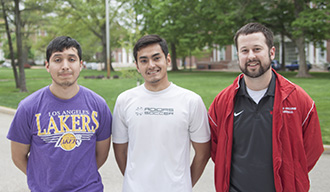 Sid Vargas '14, Carlos De La Cerda '15 and David Wagner '05.