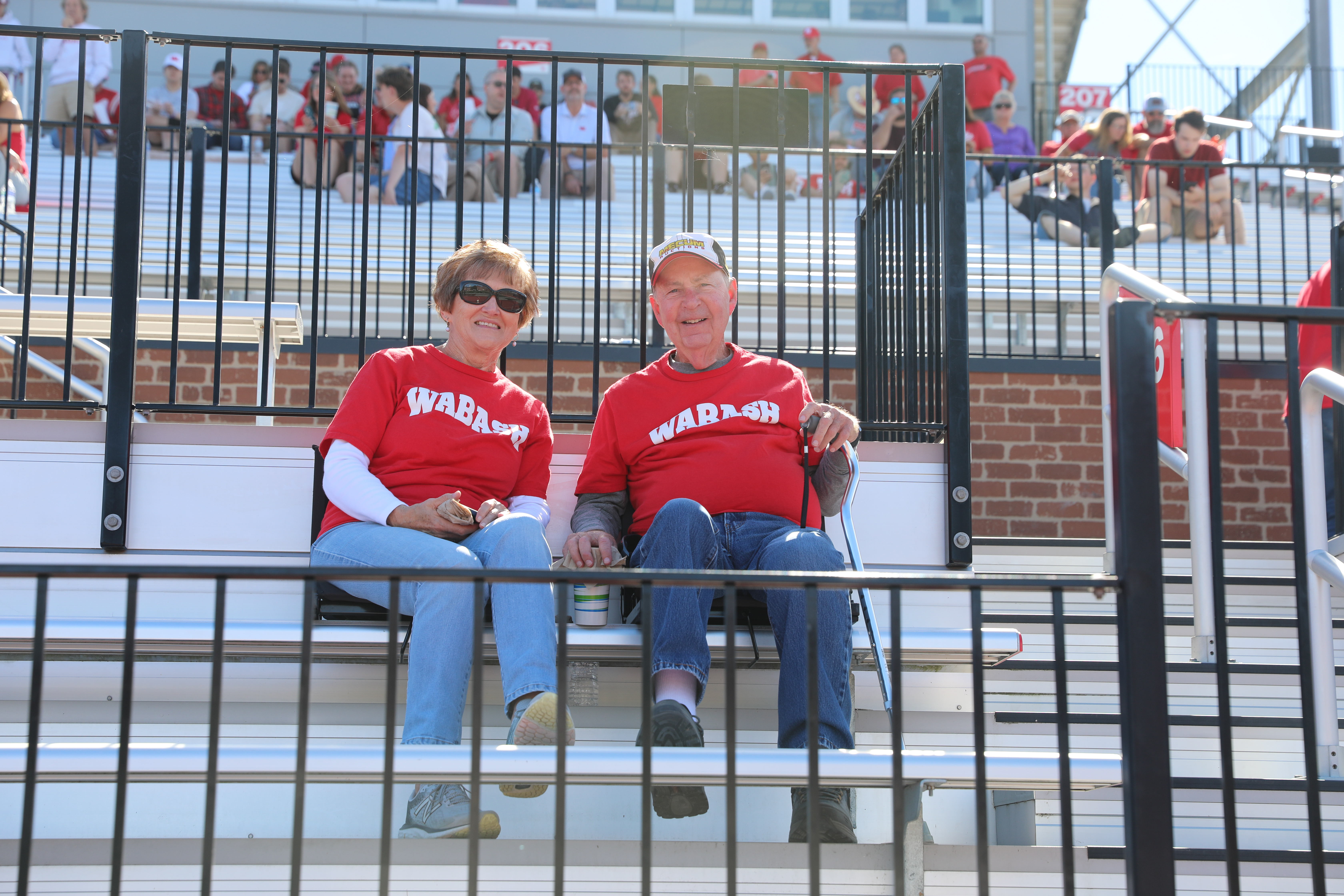 Little Giant fans enjoying the homecoming matchup against The College of Wooster Scots.