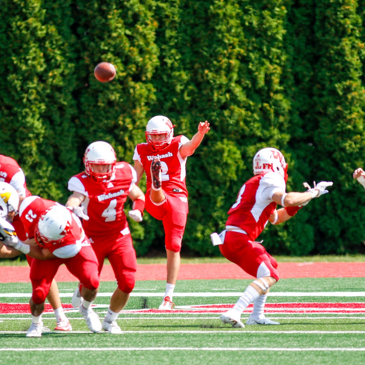 Joey Annee ’22 asserted himself early as one of the top punters in Division III football.