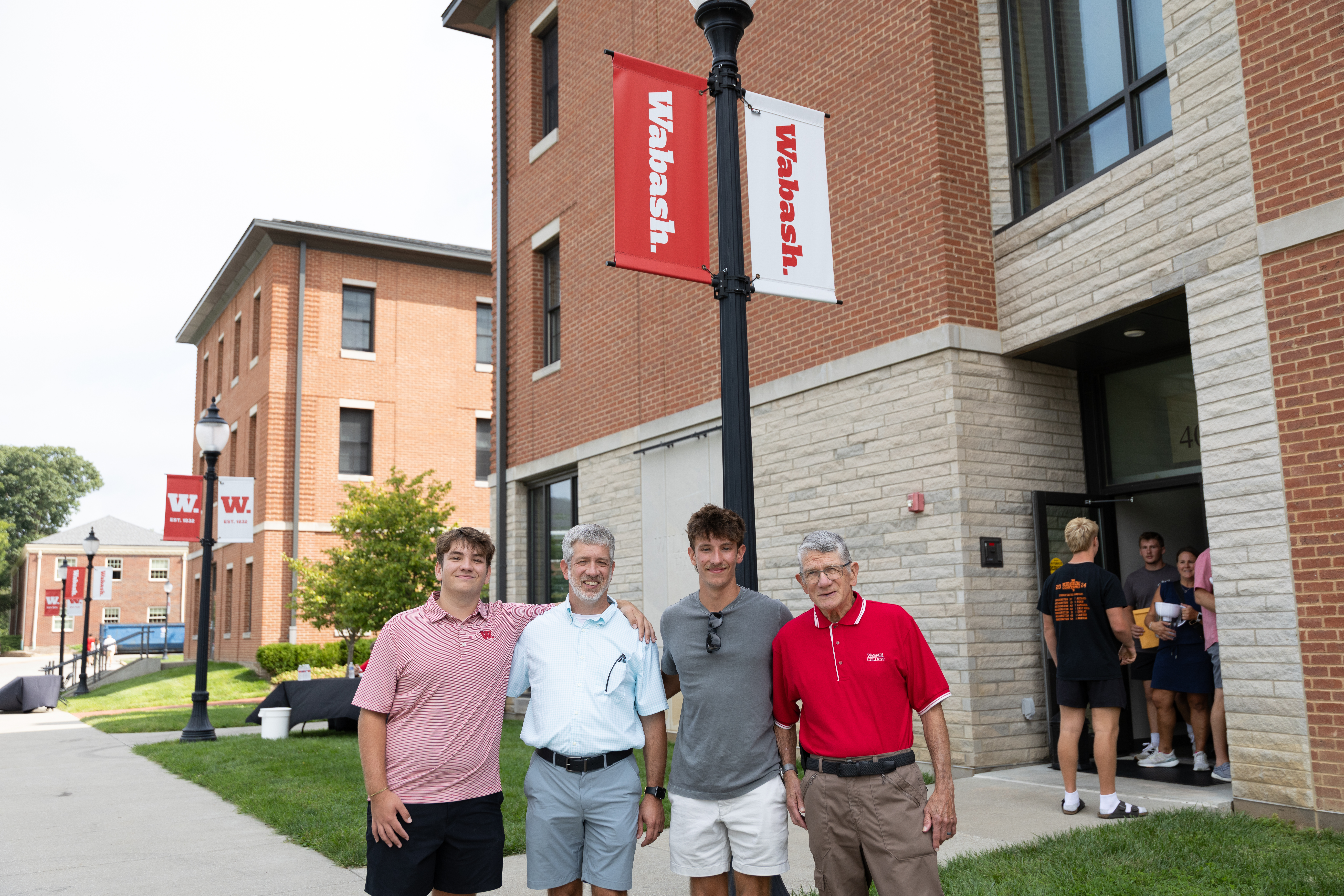 Caleb, James, Toby, and Robert make up the three generations of Wabash men in the Byrn family.