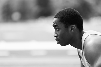 Jones stares down the hurdles in front of him.