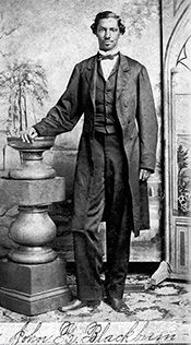 Born in Essex County, Virginia, in 1841, Blackburn arrived at Wabash in January 1857. 