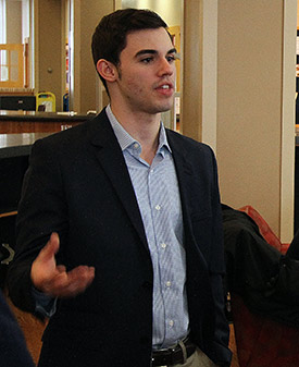 Burnett during a reception after he won the Rhodes