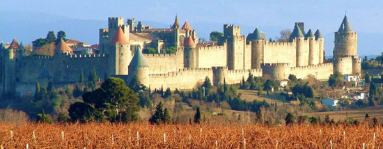 Carcasonne is about 1.5 hours from Montpellier