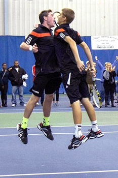 The celebration after winning the state title four years ago.